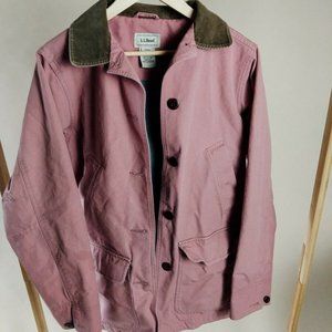 vintage LL Bean womens chore coat salmon pink XS